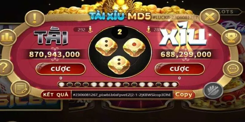 Tài Xỉu MD5 trò chơi cá cược hấp dẫn với công nghệ cao